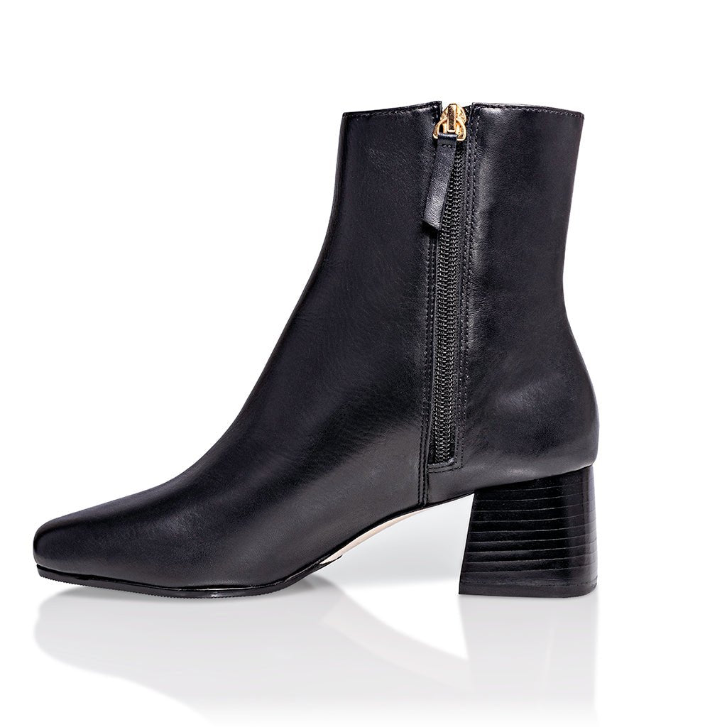 Arina Bootie Black Lux Nappa Comfortable Heel_151