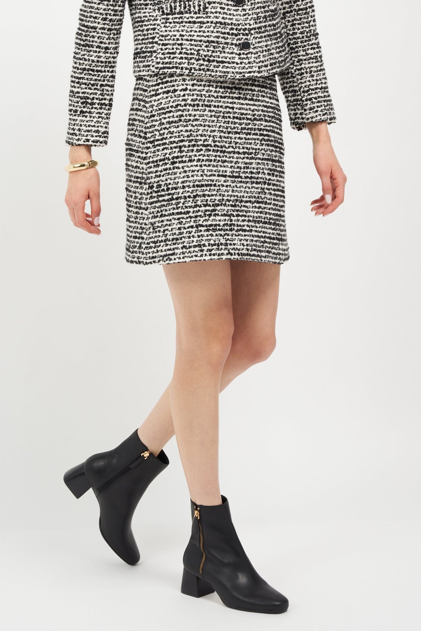 Arina Bootie Black Lux Nappa Comfortable Heel_154