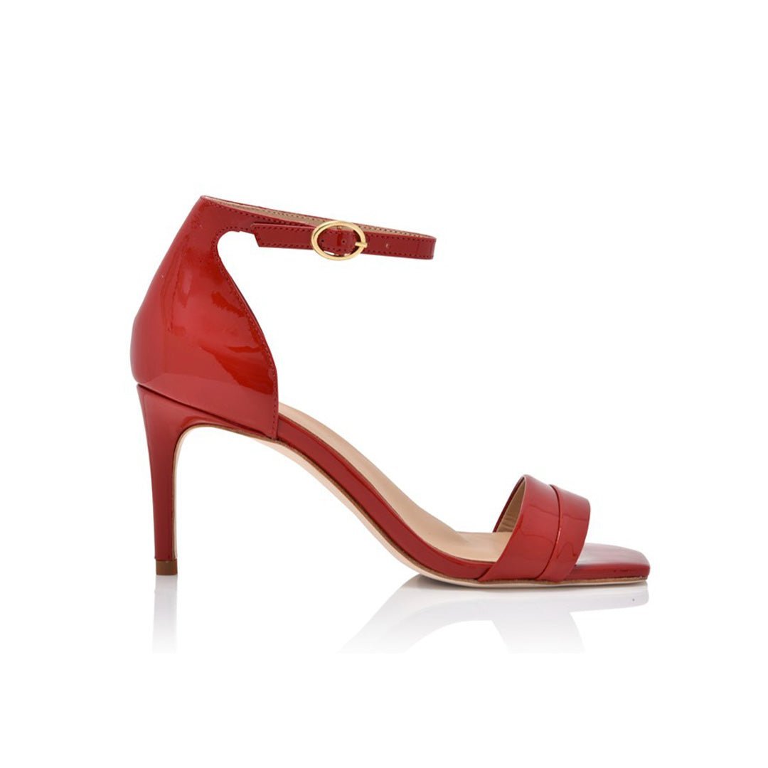 Simone Red Hot Soft Patent – Joan Oloff Shoes