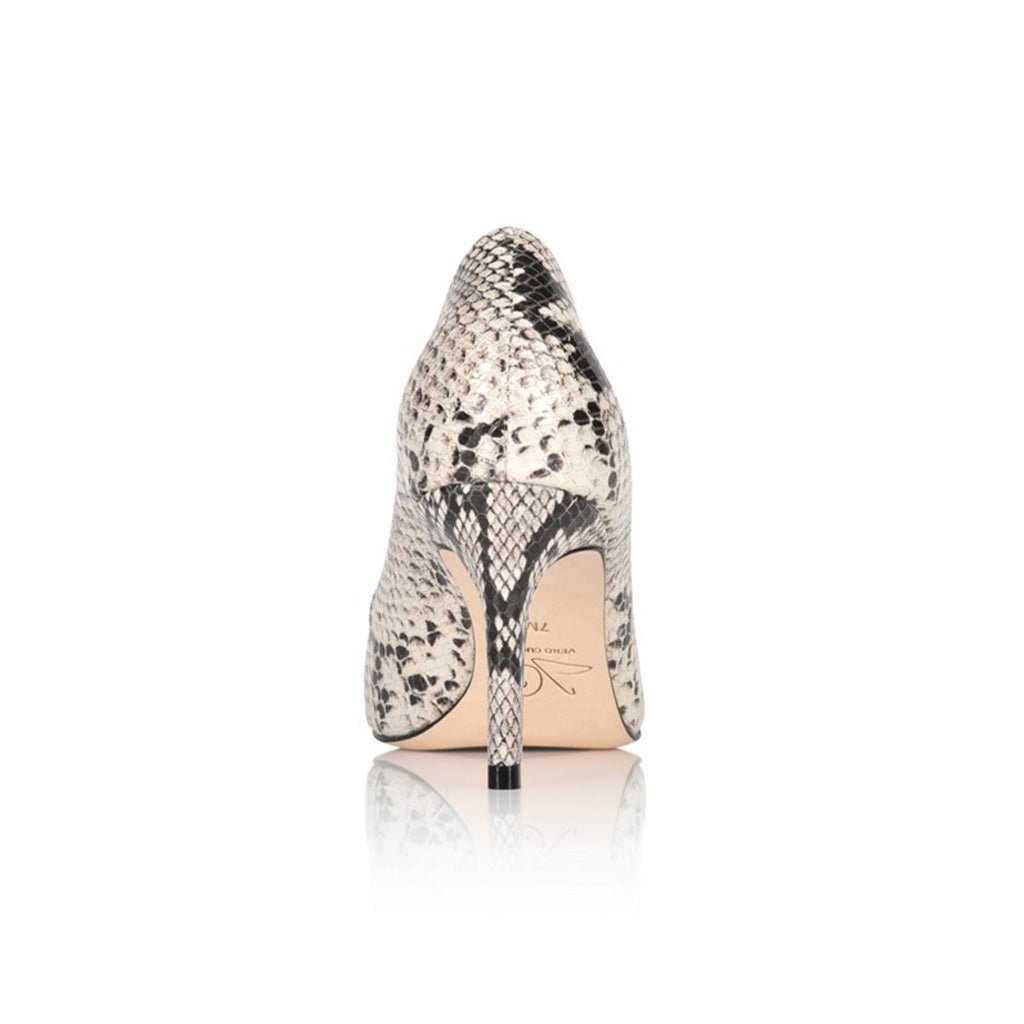 Deborah Natural Printed Wild Snake Comfortable Heel_2303