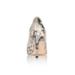 Deborah Natural Printed Wild Snake Comfortable Heel_2303