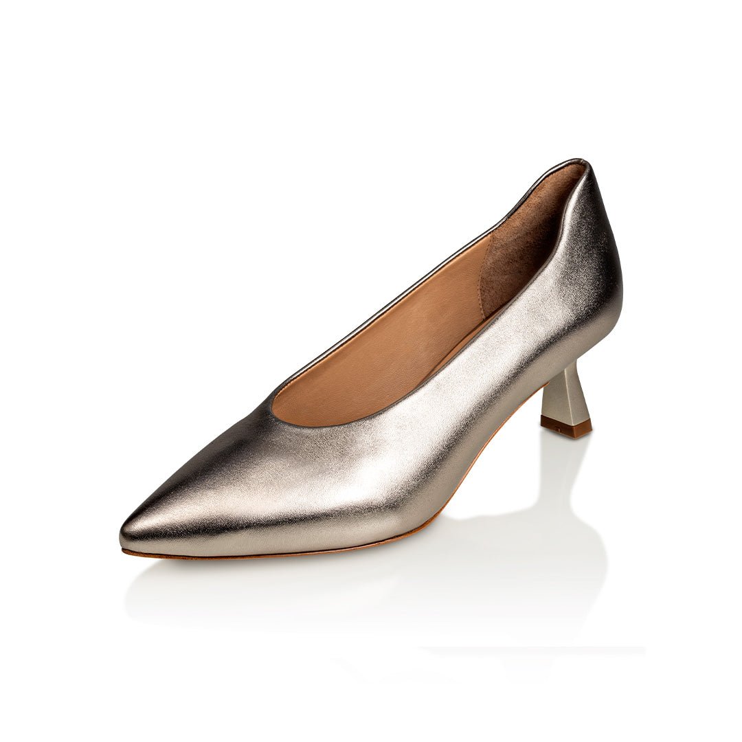 champagne women's dress shoes Ladies Bridal Shoes * Champagne Wedding Shoes by Santorini Sandals * Strass Embellished Women's Block Heel Pumps * 750