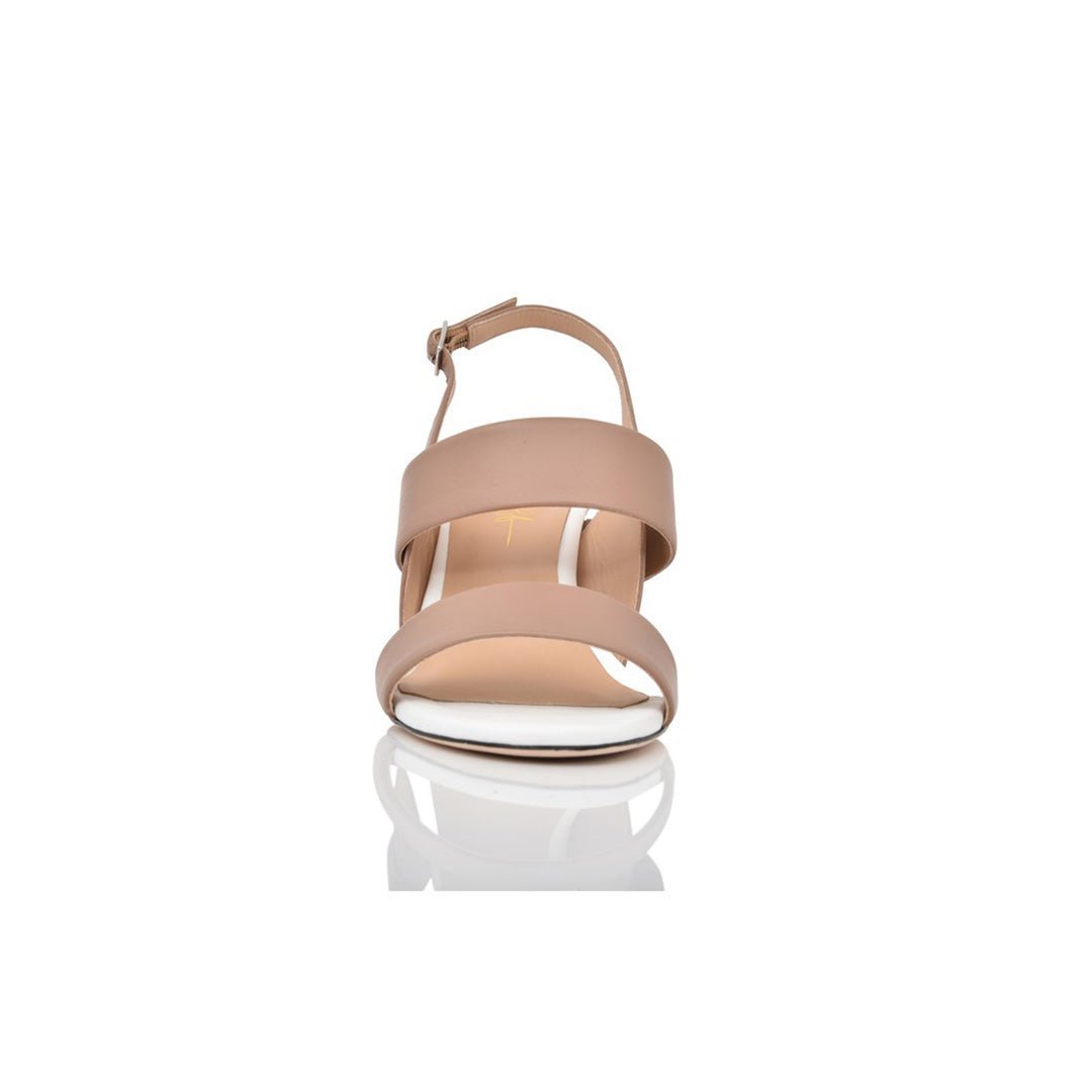 Fortune Tawny Brown/White/Black Lux Nappa Comfortable Heel_2788