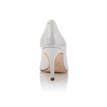 Deborah Silver Mesh Leather Comfortable Heel_3208