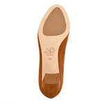 Sandra Autumn Kid Suede/ Autumn Soft Lux Leather Cap Toe Comfortable Heel_3334