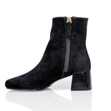 Arina Bootie Black Kid Suede