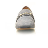 Adonis Blue Nubuck Leather Loafer Comfortable Heel_3524