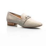 Adonis Taupe Nubuck Leather Loafer Comfortable Heel_3536