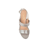 Fortune Grey Shimmer Suede Comfortable Heel_2776