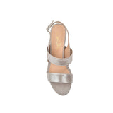 Fortune Grey Shimmer Suede Comfortable Heel_2776