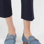 Adonis Blue Nubuck Leather Loafer Comfortable Heel_3528