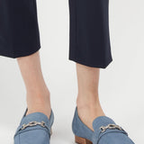 Adonis Blue Nubuck Leather Loafer Comfortable Heel_3528