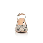 Dance Natural Printed Wild Snake/Clear Mesh Comfortable Heel_2648