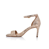 Simone Champagne Metallic Snake