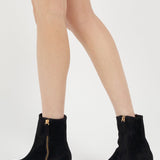 Arina Bootie Black Kid Suede