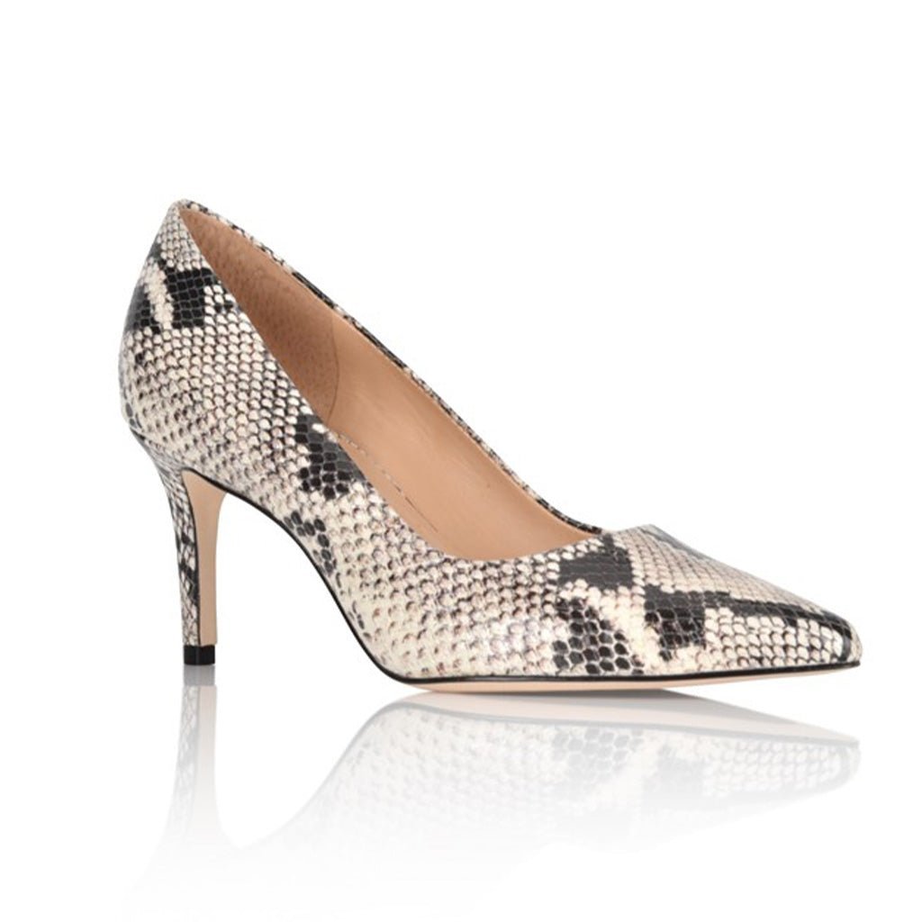 Deborah Natural Printed Wild Snake Comfortable Heel_2301
