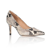 Deborah Natural Printed Wild Snake Comfortable Heel_2301