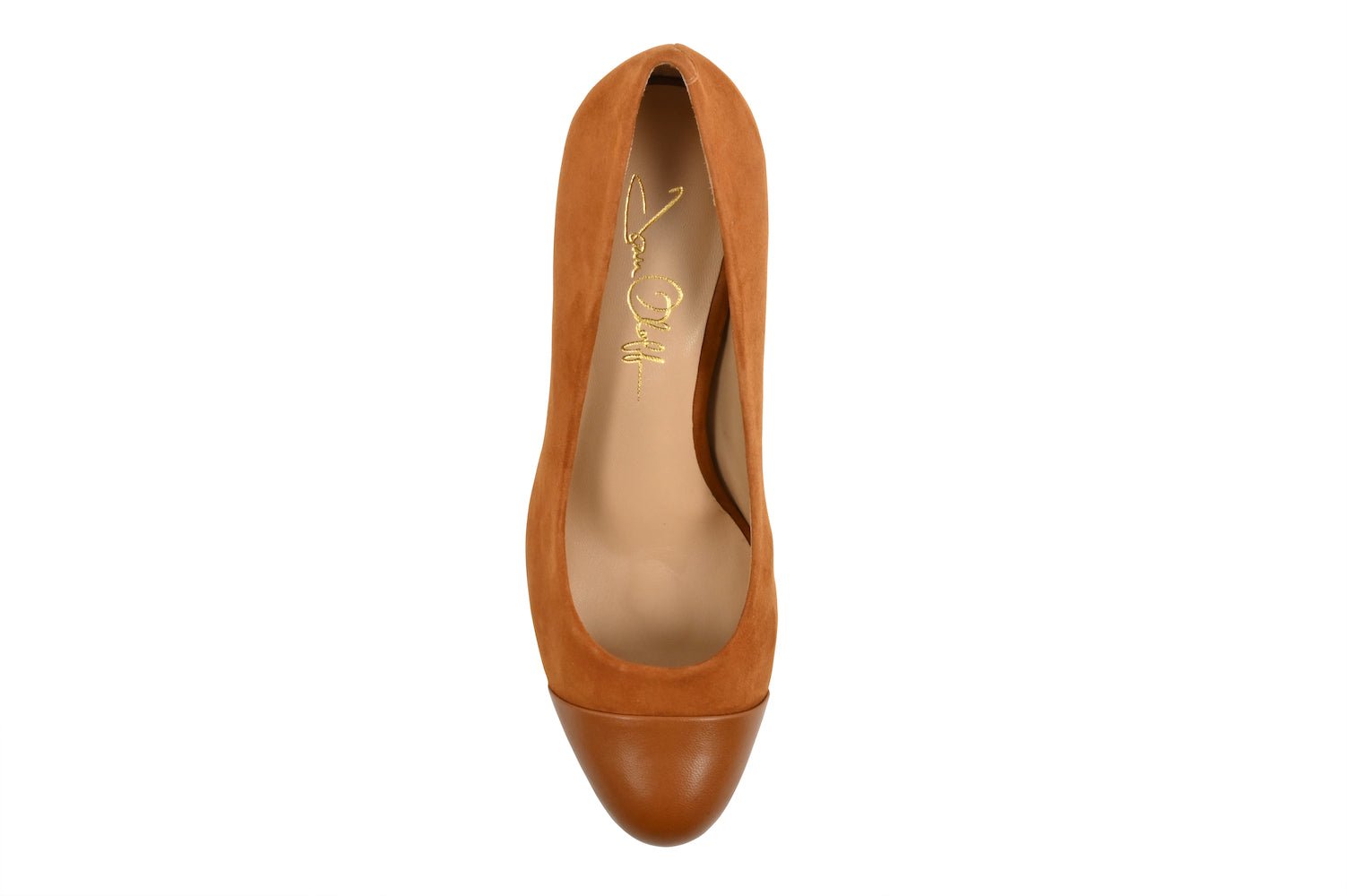 Sandra Autumn Kid Suede/ Autumn Soft Lux Leather Cap Toe Comfortable Heel_3333