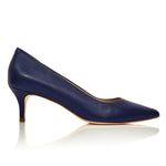 Callie Navy Lux Nappa Comfortable Heel_2405