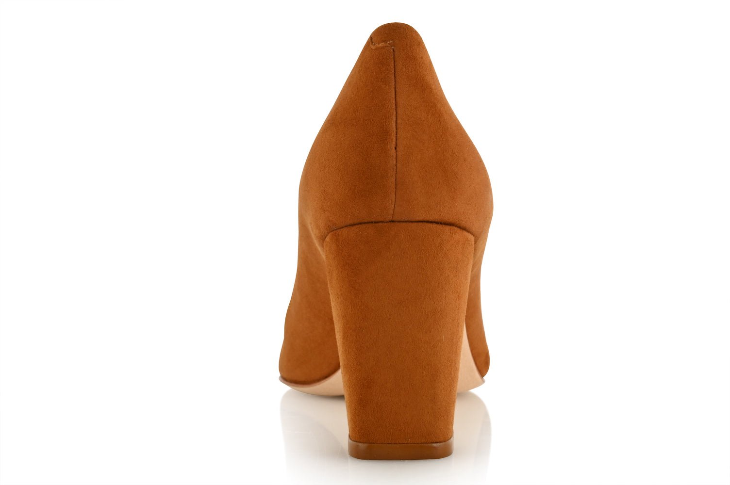 Sandra Autumn Kid Suede/ Autumn Soft Lux Leather Cap Toe Comfortable Heel_3332