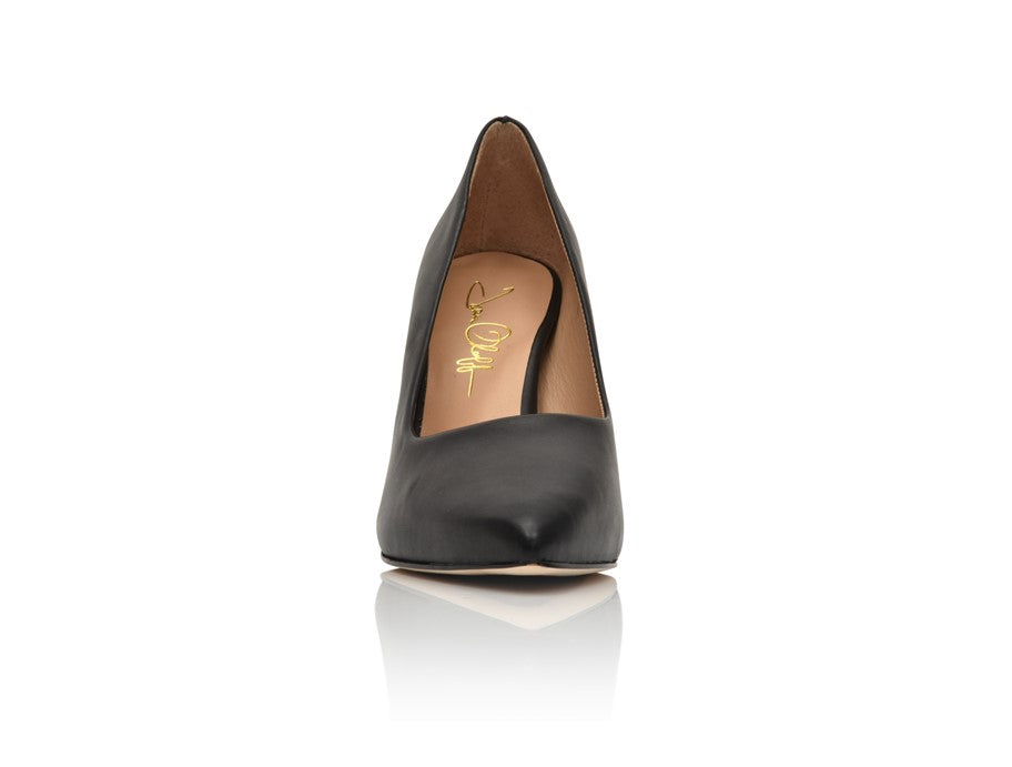 Romantic Black Nappa Comfortable Heel_1903