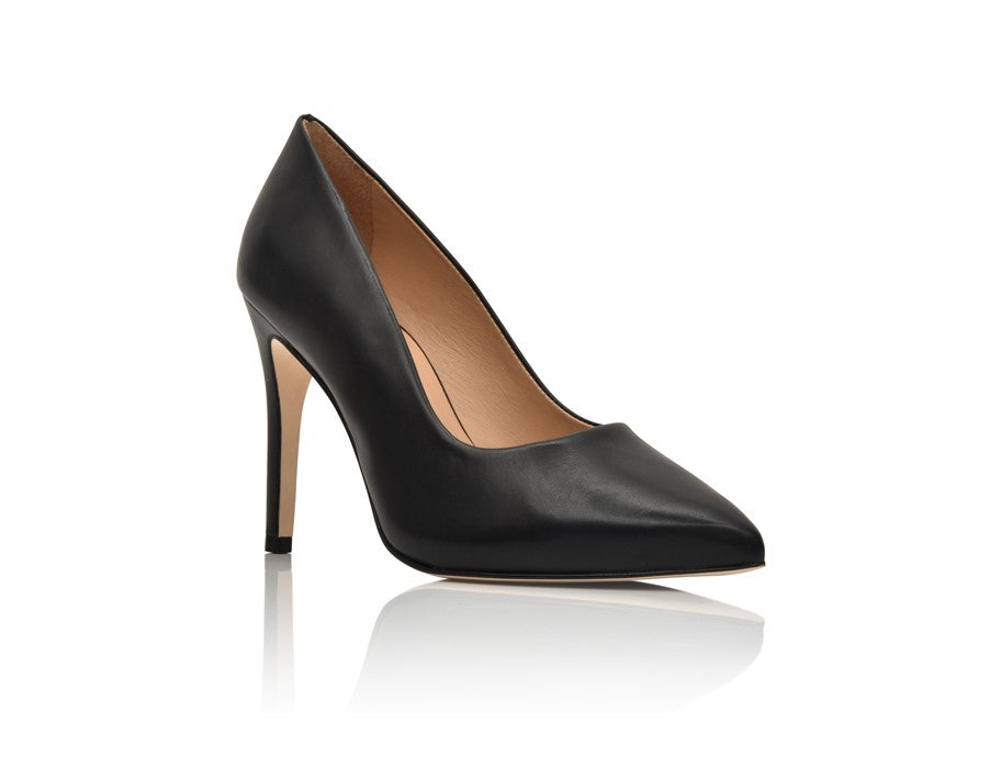 Romantic Black Nappa Comfortable Heel_1902
